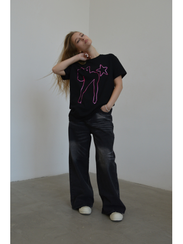 Y2K Black Denim Штани