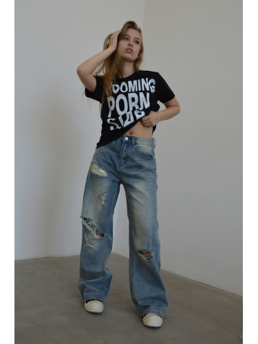 Y2K Blue Denim Штани